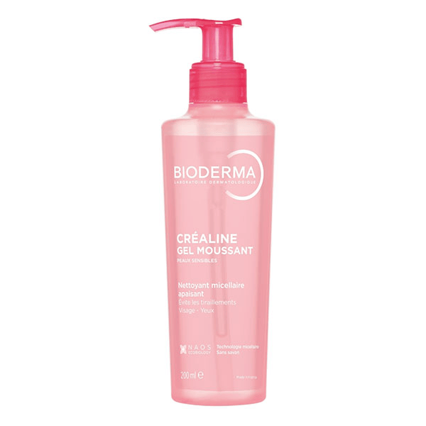 Créaline Gel Moussant Nettoyant Apaisant Peaux Sensibles 200ml