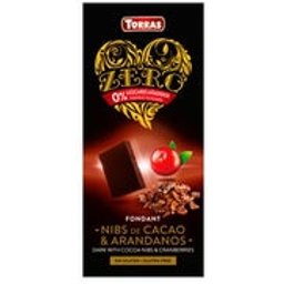 Chocolate Negro Arandanos Zero *