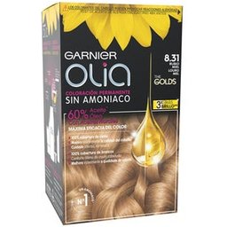 Olia Colorant permanent N°8.31 Honey Blonde 4 pièces