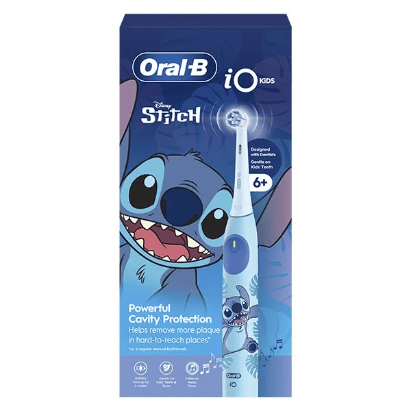 iO Kids Disney Stitch Brosse À Dents Électrique Pour Enfants De 6 Ans+