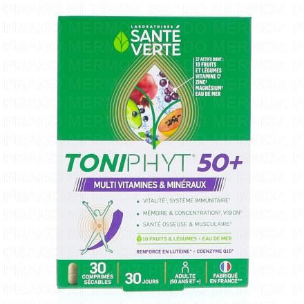 SANTE VERTE Toniphyt - multivitamines et minéraux x30 comprimés
