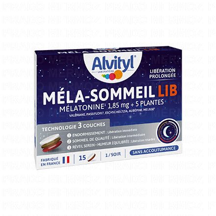 Bien-Etre Physique - Mela sommeil LIB 15 comprimés