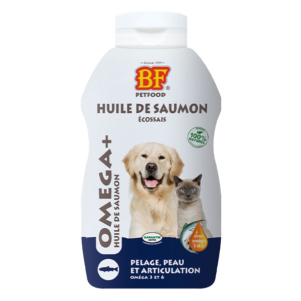 BF Petfood Huile de Saumon pour chien et chat 250ml