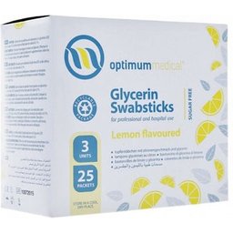 Glycérine Swabsticks Saveur Citron 25 Sachets 3 Bâtonnets
