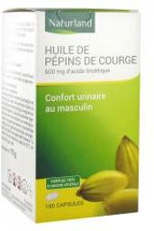 Huile de Pépins de Courge 180 Capsules - Pot 180 capsules