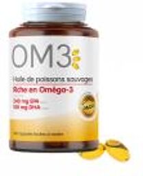 Huile de Poisson Riche en Oméga 3 120 Capsules - Boîte 120 capsules