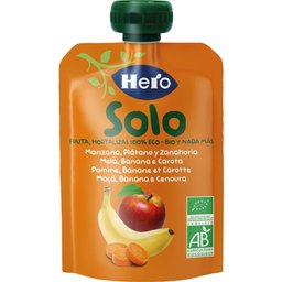 Hero Baby Solo Pomme Pomme Banane & Carotte 100g