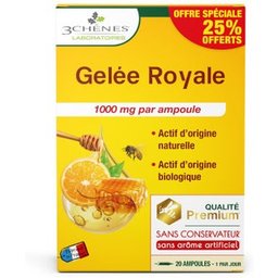 Les 3 Chenes Gelée Royale 1000mg 20x10ml