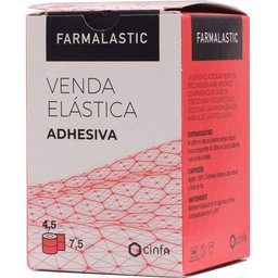 elastic adhesive bandage 7,5cmx4,5m 1ud