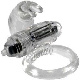 Anneau vibrant en silicone transparent 1 pc