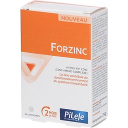 Forzinc, Comprimé, complément alimentaire à base de zinc, bt 60