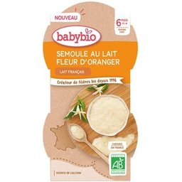 Semoule au Lait de Vache Fleur d'Oranger 2x100g