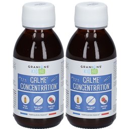 Granions® Kid Bio Calme Concentration - Sirop Aux plantes Goût Fraise Cassis