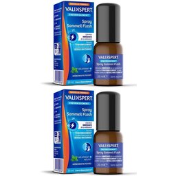 Valdispert - Endormissement1,2 - Spray Sommeil Flash - Complément alimentaire sommeil mélatonine -Libération immédiate de mélatonine - Programme 35 jours - Vegan - Sans sucres - Spray 20ml