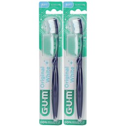 Gum® Original White Brosse à dent compacte souple