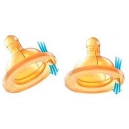 Next Rubber Nipple Medium Flow 0-6m 2 Unités