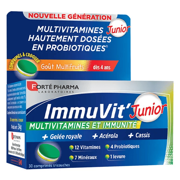Immuvit'Junior Vitamine C 30 comprimés à croquer Dès 4 ans