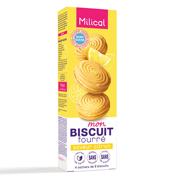 Biscuits Fourrés au Citron - 8 unités