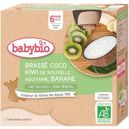 Brassé Lait DE Coco Kiwi DE Nouvelle-Aquitaine Banane dès 6 mois