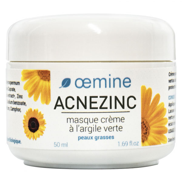 Acnezinc Masque Crème Argile Verte 50ml
