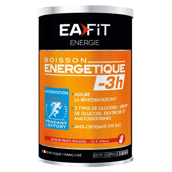 Boisson Energétique -3H Goût Fruits Rouges 500g