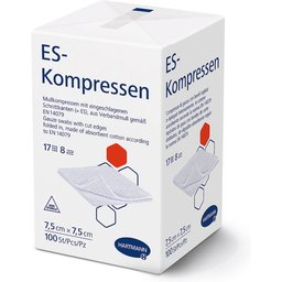 ES compresse 8 fois non stérile 7,5 x 7,5 cm