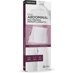 lumbar girdle white Velcro T-1 1 pc