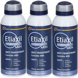 - Déodorant Anti-transpirant - Homme - Transpiration Modérée - Aisselles - Contrôle 48h - Aérosol - 150 ml