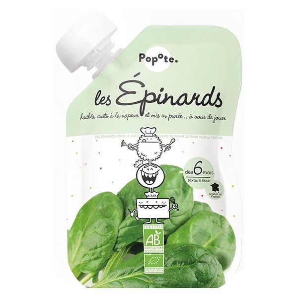 Les Légumes Gourde Epinards +6m Bio 120g