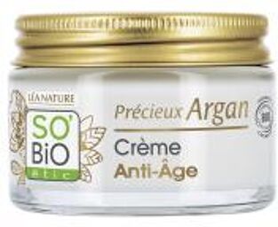 Précieux Argan Crème Anti-Âge Biologique 50 ML - Pot 50 ml