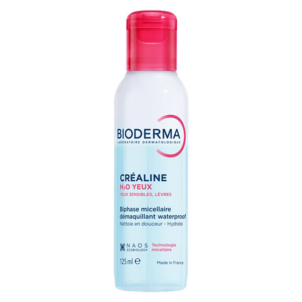 Créaline H2O Yeux Biphase Micellaire Démaquillant Waterproof 125ml