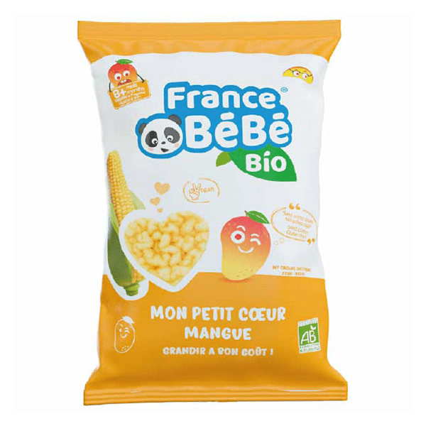 Mon Petit Cœur de Maïs Soufflé Mangue +8m Bio 30g