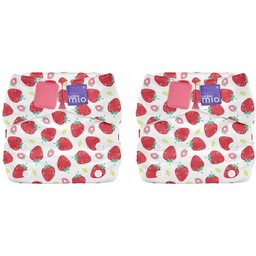 Miosolo classic All-in-One Couche-culotte en tissu Fraise rafraîchissante