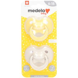 Baby Tétine Originale Pastel 6-18 Mois Duo