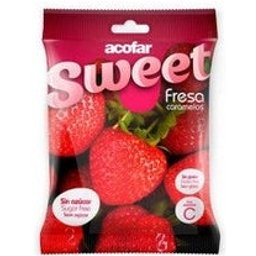 Candy Sucre Sucre Sac de fraise 60 G