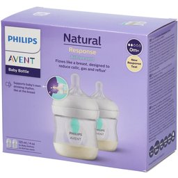 Avent Natural Response biberon avec valve AirFree Scy670/02 DUO