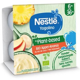 Nestle® Yogolino Desserts végétaux Ananas/Pomme Bio