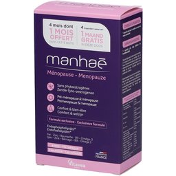 Manhaé Ménopause 3 mois + 1 Gratuit
