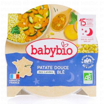 Repas du Soir - Petit plat Marmite de potager, patate douce, blé dès 15 mois 260g