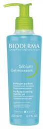 Sébium Gel Moussant Purifiant Doux Peaux Mixtes à Grasses 200 ml - Flacon-Pompe 200 ml