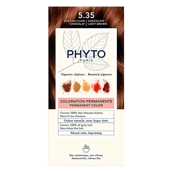 PhytoColor Coloration Permanente N°5.35 Châtain Clair Chocolat