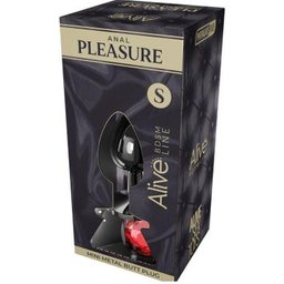 Anal Pleasure Mini Plug Métal Rouge Taille S 1ut