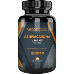 Vecos Nucoceuticals Ashwagandha 1500mg Extracto Seco Puro 100caps