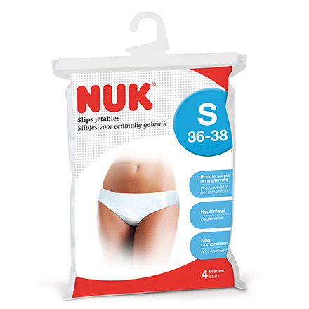 Slips jetables 4 pièces taille s (36-38)