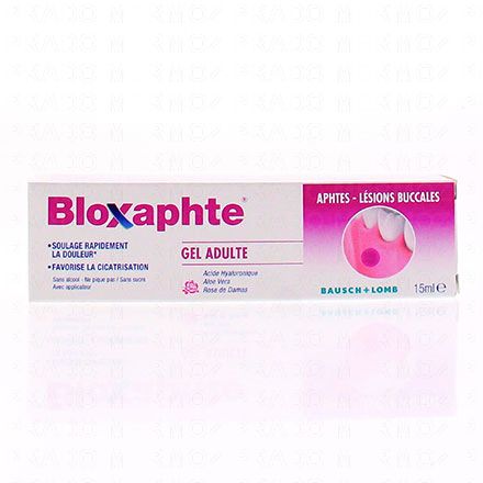 BLOXAPHTE - Gel adulte aphtes tube 15ml BAUSCH & LOMB