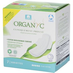 Organyc® Serviettes Flux Extra Nuit