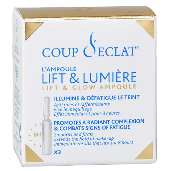 Coup d'Eclat Ampoules Lift & Lumière Visage Boite de 3
