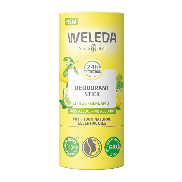 Déodorant solide 24H Citrus Bergamote - Weleda