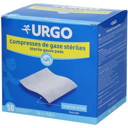 Compresses de gaz stériles Non-tissées 7,5 cm x 7,5 cm