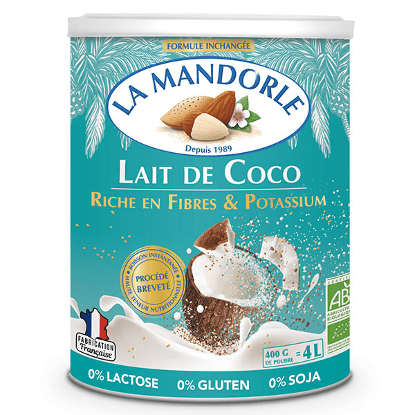 Boisson Instantanée en Poudre Lait de Coco Bio 400g